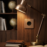 Wandcontactdoos Schuko 16A — Klassiek — Goud - Goud — Sfeerbeeld
