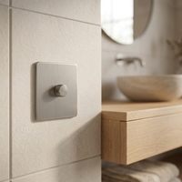 Dimmer — Klassiek — Satijn Nikkel - Satijn Nikkel — Sfeerbeeld