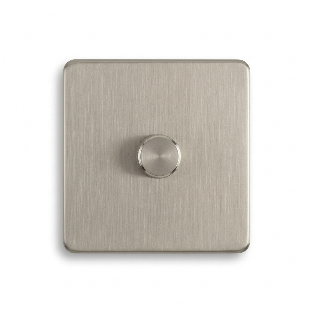 Dimmer — Klassiek — Satijn Nikkel - Satijn Nikkel