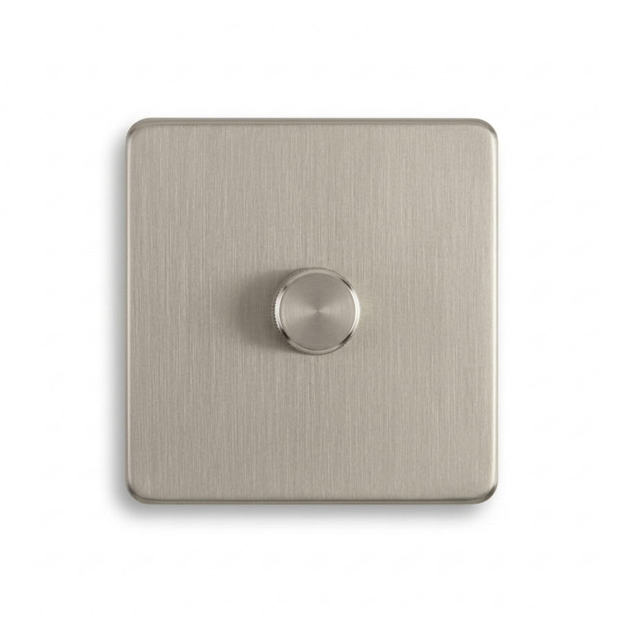 Dimmer — Klassiek — Satijn Nikkel - Satijn Nikkel