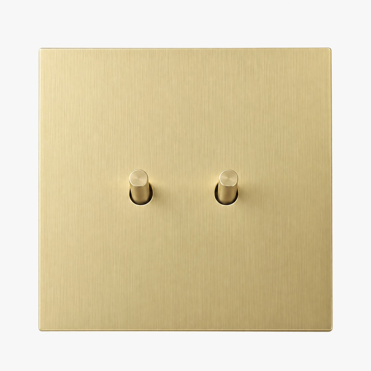 Tuimelschakelaar Tweevoudig - Modern - Goud