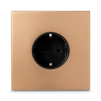 Wandcontactdoos Schuko 16A — Modern — Goud - Goud