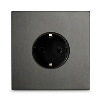 Wandcontactdoos Schuko 16A — Modern — Grijs - Grijs