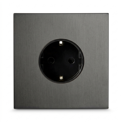 Wandcontactdoos Schuko 16A — Modern — Grijs - Grijs