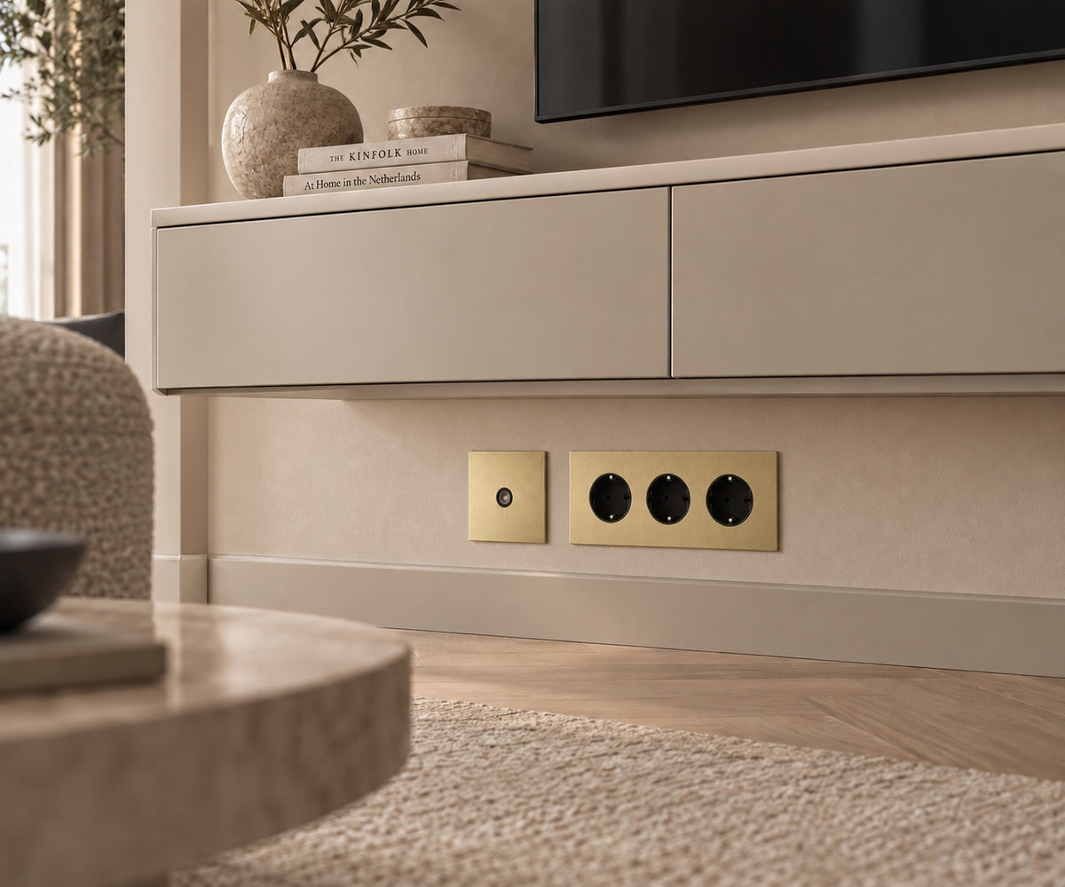 TV-aansluiting - Modern - Goud - Sfeerbeeld
