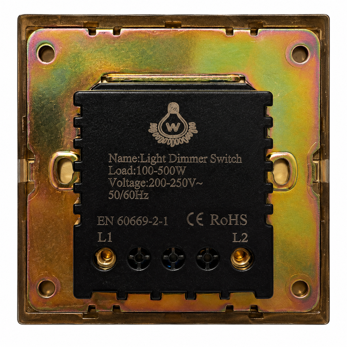 Dimmer - Modern - Goud - achterkant