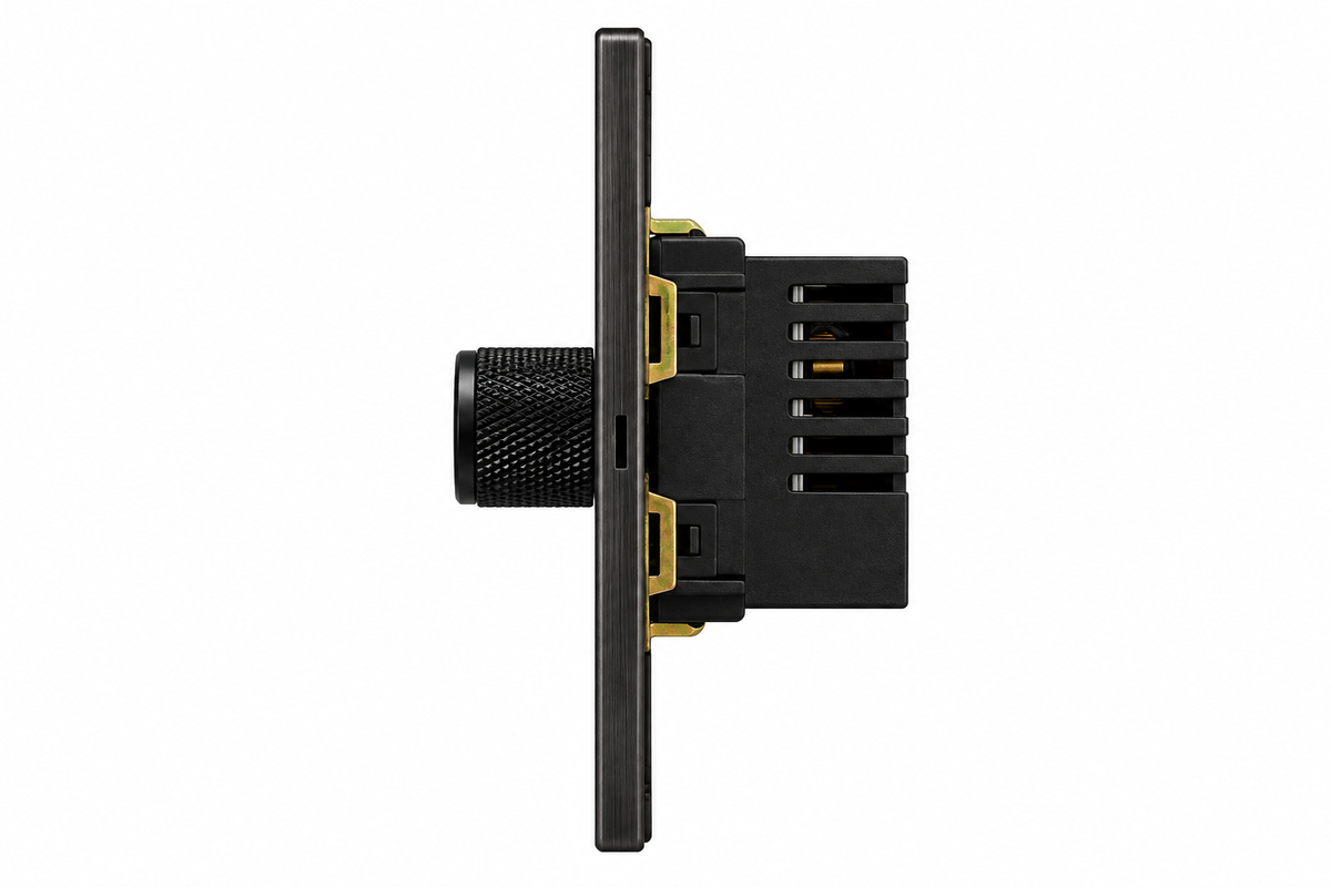 Dimmer - Modern - Mat Zwart - zijkant